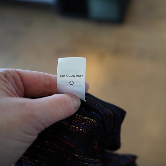 Apiece Apart Isla Blouse Womens Size 0 Rainbow Metallic Stripes Balloon Sleeve‎ - Picture 6 of 9